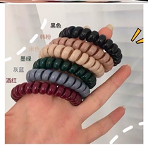 Foreign air cute telephone line hair ring head rope not hurt hair fish Ji balls head for summer hair rope gluten girls Zags