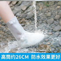 100 lap waterproof shoe cover waterproof anti-slip thickened abrasion resistant with bottom silicone foot cover for rainy and rainy boots with no wet shoes