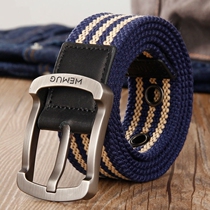 Boys belts young students pin buckle canvas belts casual outdoor jeans belt Korean style trendy military training belts