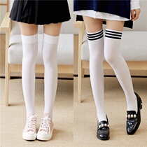Japanese student jk silicone non-slip stockings women over the knee black stockings high thigh stockings medium leg socks thin