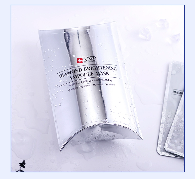 Sasa Hàn Quốc SNP Diamond Mask Whitening Moisturising Brightening Hyaluronic Acid Hydrating 10 viên - Mặt nạ