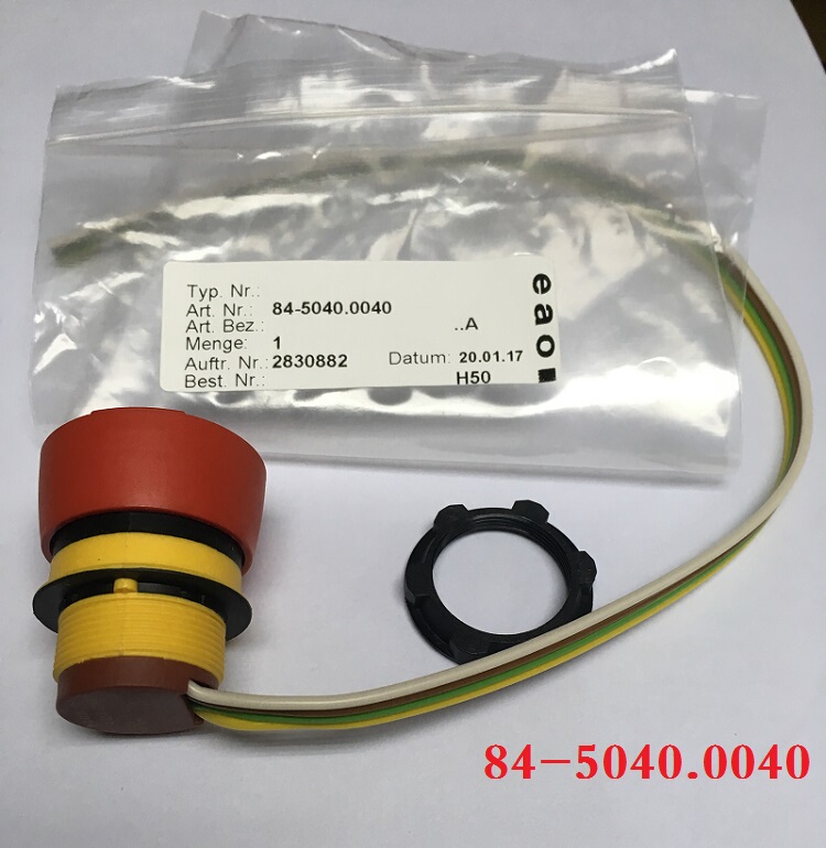 Eao84- 252.0002kg Normally Closed Emergency Stop Button, Red Switch Button, Replacement for 84-5240.0040 Eao84- 252.0002kg Normally Closed Emergency Stop Button, Red Switch Button, Replacement for 84-5240.0040