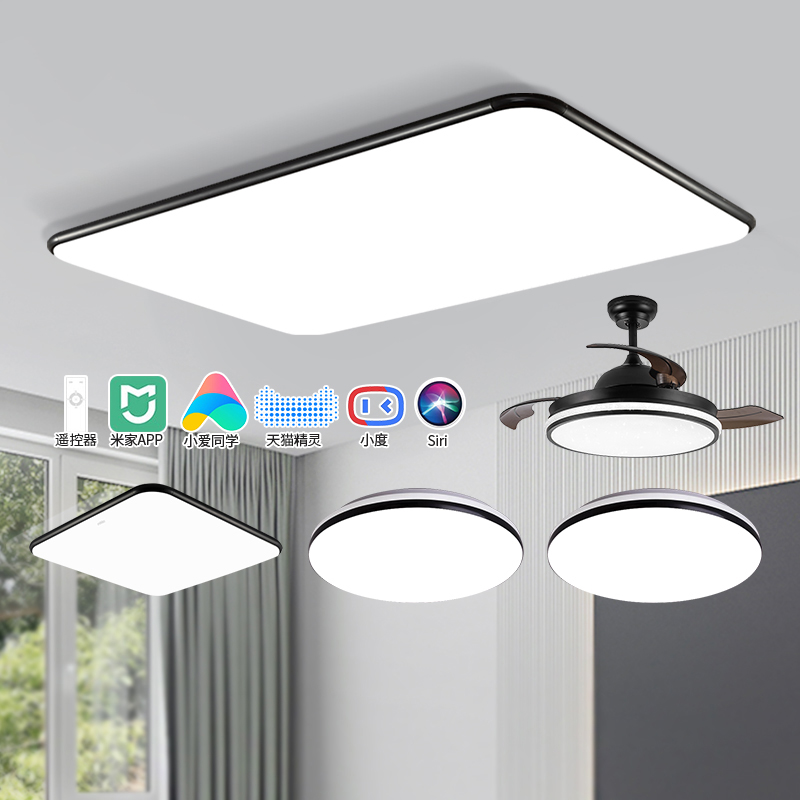 Raj Lighting Ultra-thin Ceiling Lighting Lighting Room Lamps Atmospheric Simple LED Smart Lighting All-House Combination Package