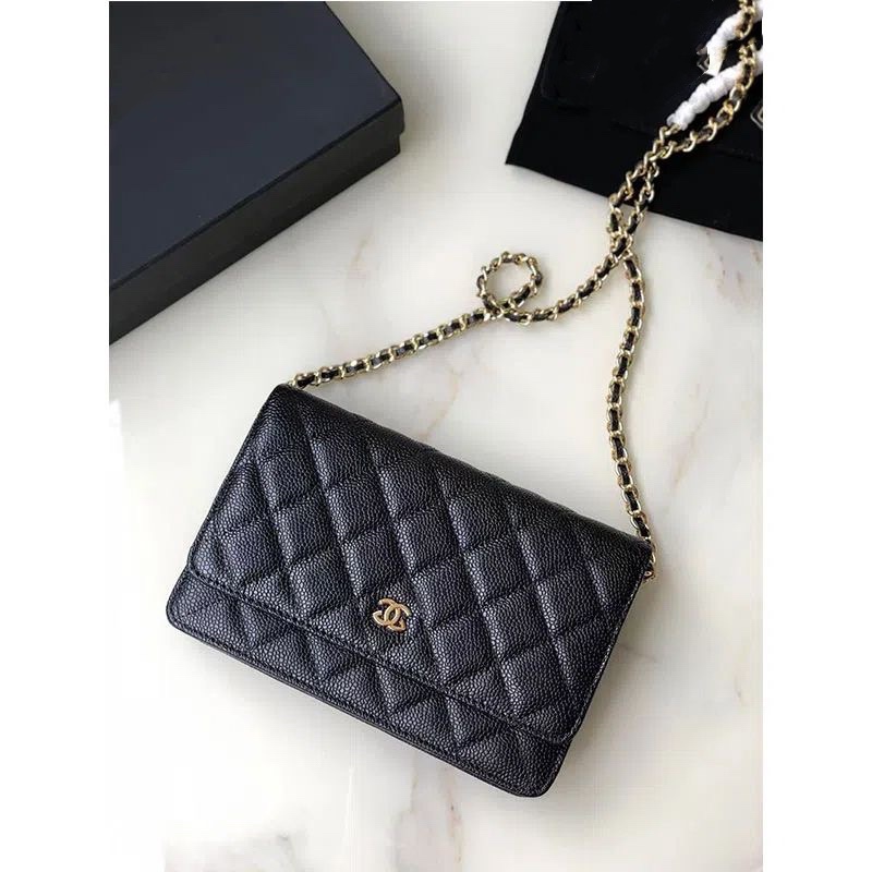 Versatile Chanel-Style Woc Fortune Bag Caviar Leather Chain Crossbody Bag Versatile Chanel-Style Woc Fortune Bag Caviar Leather Chain Crossbody Bag