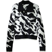 D-womens 2021 spring new item A5EEB1166 pattern line pullover A5EEB1166C9