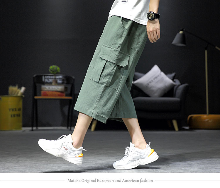 Quần short dụng cụ mùa hè 13 quần lửng bé trai 14 xu hướng 15 thể thao 17 tuổi bảy quần bảy học sinh trung học cơ sở - Quần short quần nam