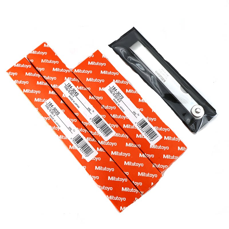 Japan Sanfeng seruler stainless steel high-precision plug gauge thick gauge gap sheet 184-303S 304S 302S