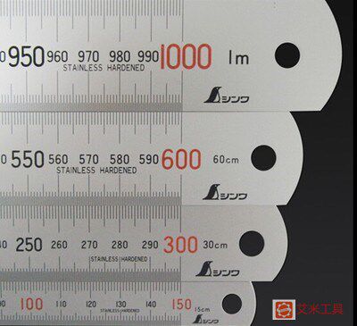 AFFINITY SHINWA H-101A Japan imported H-101C steel ruler H-101E H-101F H-10