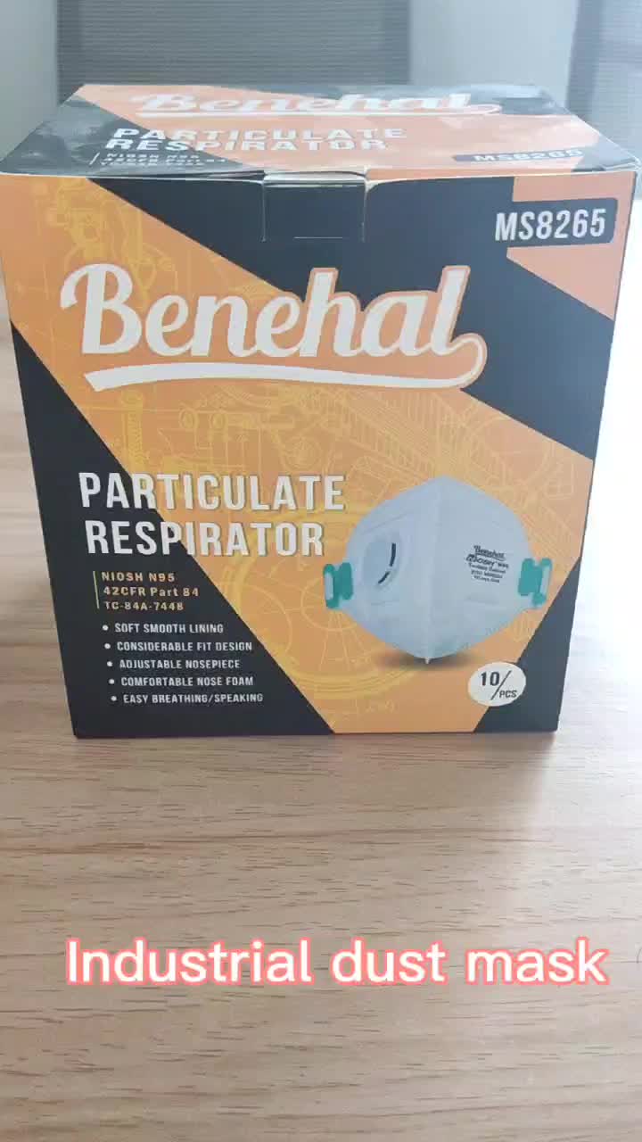 Flat Fold N95 Particulate Filter Respirator Pm2.5 Face Respirator N95