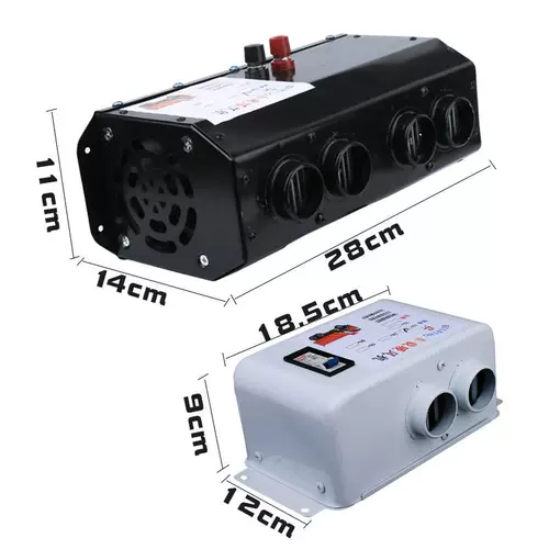 Вентилятор для авто, стеклянный разогреватель, 12v, 24v