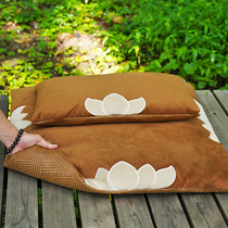 Nan Huaijin meditation cushion kapok professional cross-legged meditation futon thickened lotus advanced meditation worship mat home