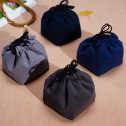 Wuzhi Shukou 두꺼운 주전자 차 컵 보관 가방 여행 차 세트 빠른 게스트 컵 티 리프 항아리 천 가방 문화 및 엔터테인먼트 작은 천 가방