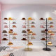 Hat display rack maternal and child storage hat rack hanging hat holder multi-layer gold wall clothes rack metal display rack