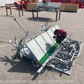 Lightweight hand-pull rice transplanter gasoline powered stepping 4 rows 6 rows rice planter