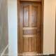Myanmar teak pure wood door bedroom soundproof interior door pineapple grid solid wood walnut sabili sliding door
