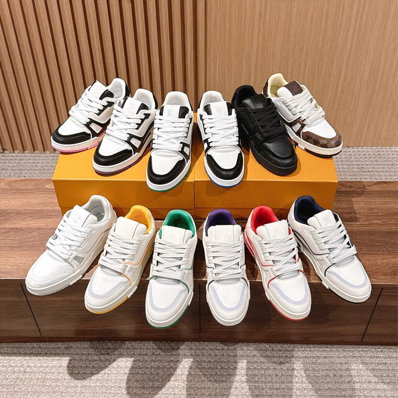 Roa.Poyana [Premium Version] Thick-Soled White Cement Genuine Leather Casual Sneakers, Unisex White Shoes, White and Black