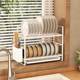 Dish storage rack narrow sink drain rack small bowl rack dish chopsticks drain sink kitchen storage rack next to the sink