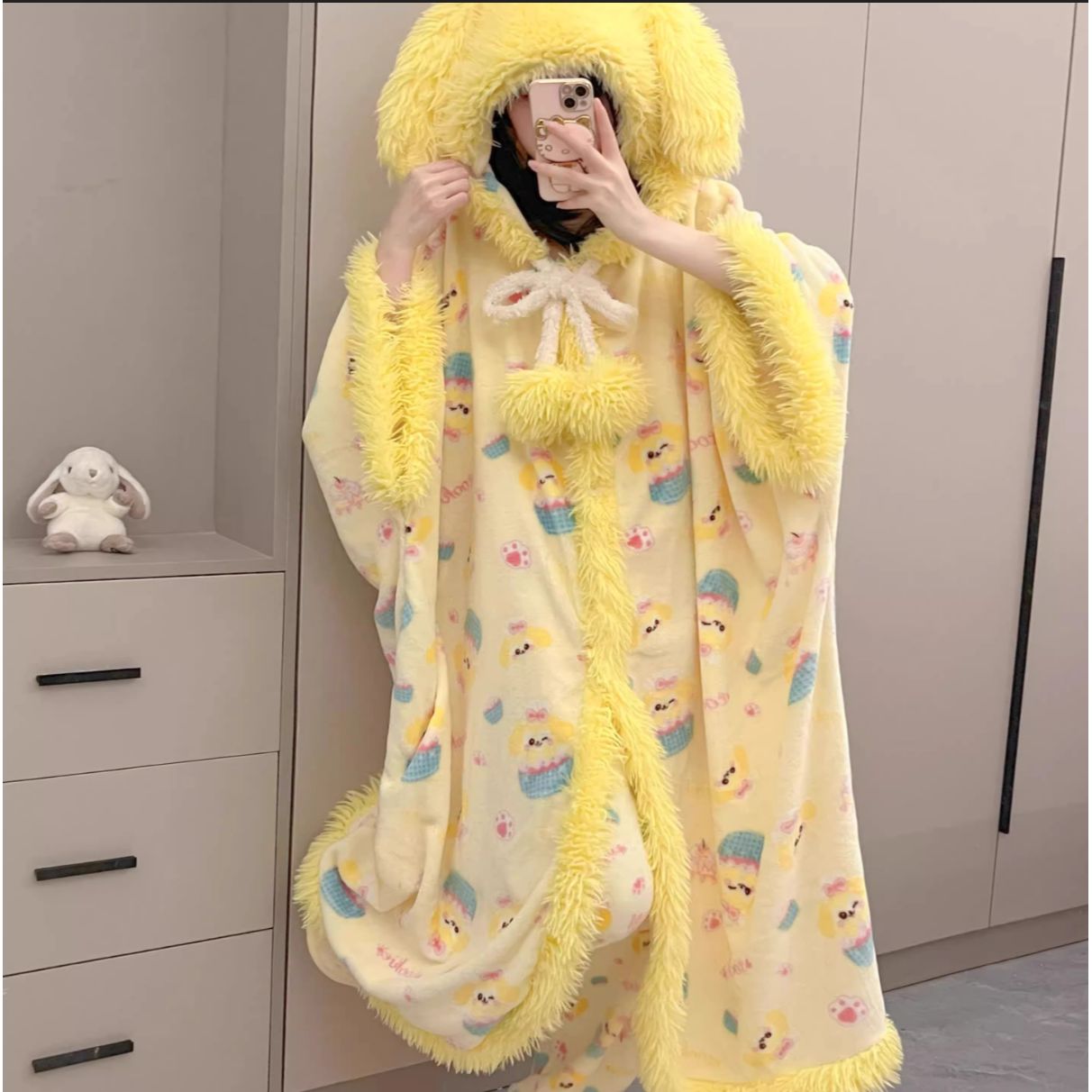 秋冬新款加厚珊瑚绒家居服睡袍