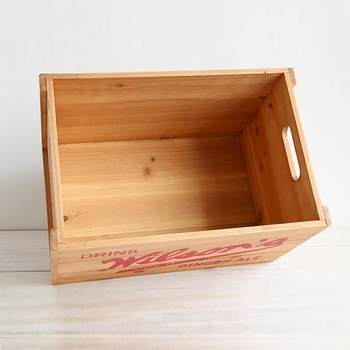 Zakka wooden decorative large wooden box retro solid wood rectangular storage box office desk storage box