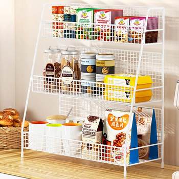 Desktop storage rack dining table snack storage rack household multi-layer shelf table small shelf countertop small water cup holder