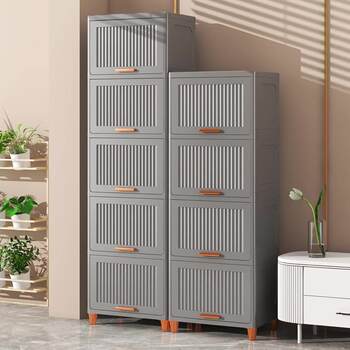 Household storage cabinet kitchen multi-function multi-layer floor-standing storage rack living room bathroom toilet toilet gap storage cabinet