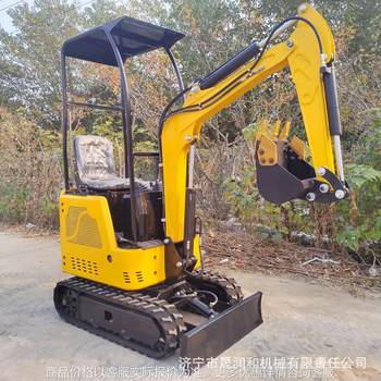 Small excavator multi-function one machine and multi-purpose small hook machine for greening orchards in vegetable greenhouse