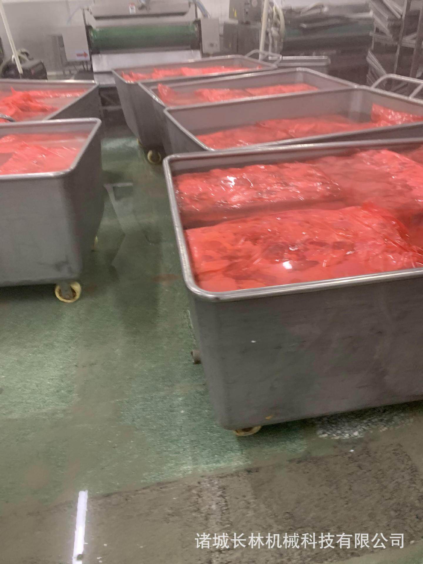 Коммерческая кухня приправа автомобиль 食品厂运输小推车 接料物料周转运输车 食品解冻腌制猪肉料斗车