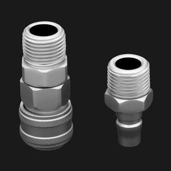 C-type self-locking quick connector pneumatic tool small wind cannon air compressor air pump accessories air pipe male and female quick plug connector