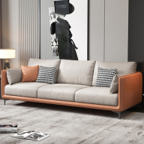 Technology cloth sofa Nordic light luxury small apartment living room modern simple three people in-line cloth sofa latex