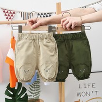 New Pint Bala Bala Children Shorts Summer Clothing Thin Korean version casual pants in childrens baby Summer cotton linen pants