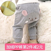 Ballabala baby pants male and female child large pp pants children pure cotton gush autumn and winter style Harun pants baby warm
