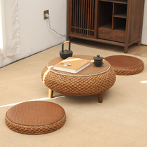 Japanese-style warm table tatami coffee table bay window table kang table bedroom home simple window sill floor low table rattan can be stored