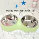 Thép không gỉ đôi bát vật nuôi mèo bát con chó cần thiết hàng ngày con chó con nồi nồi thức ăn cho chó Teddy bát cơm bát nước bát - Cat / Dog hàng ngày Neccessities bình nước gắn chuồng cho chó
