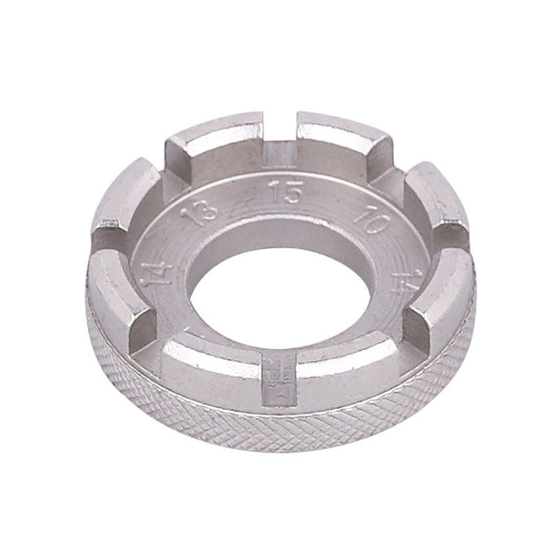 Mountain bike repair tool Nickel Plated Round Spokes Wrench Bike Rim 8 Notch Steel Wire Repair School Circle-Taobao