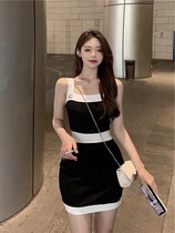 Sexy One-piece Dress Harness Wrap Hip 2020 Sense Han Short Skirt Temperament Edition Design Summer Short Spell New
