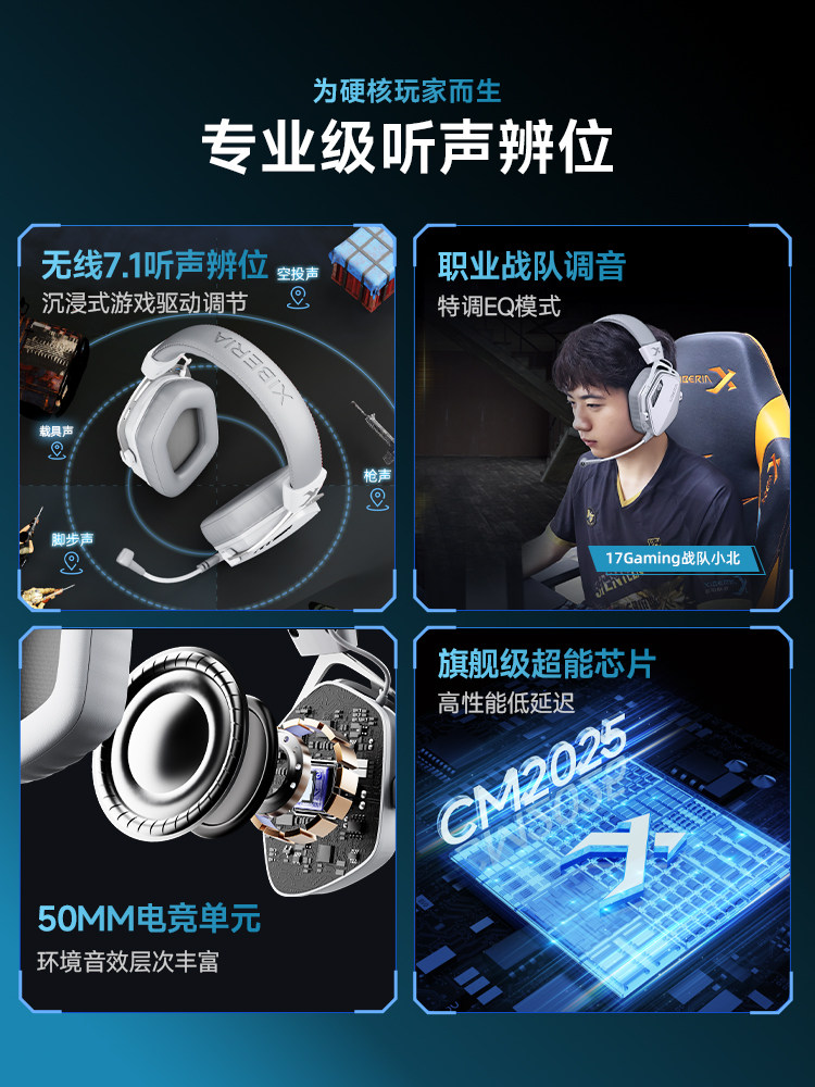 Siberia K03S Wireless 7.1 Version Gaming Headset Over-Ear Bluetooth E-Sports Headset for Computer