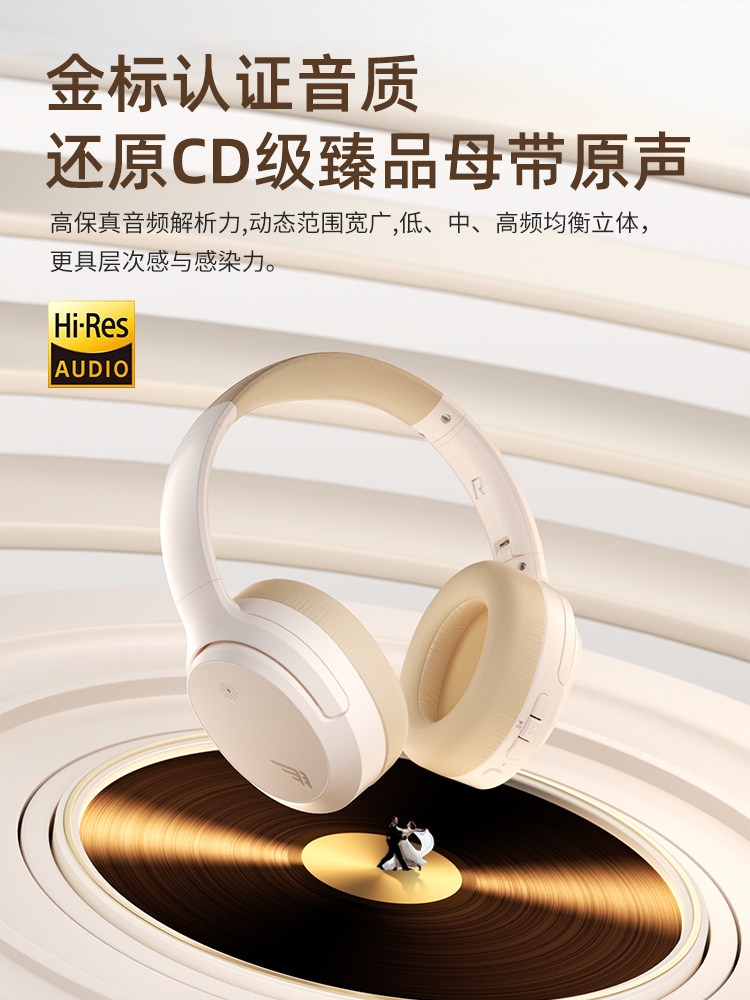 Siberian Feather Dm02 Wireless Active Noise Canceling Bluetooth Headphones Over-Ear Wired Gaming Sound Isolation Headset