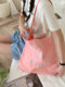 New style letter embroidered one shoulder strap canvas bag for early spring, fresh and sweet, girly heart, versatile commuting shoulder bag