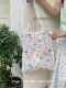 Japanese Hyuna style flower mesh sweet shoulder bag embroidered thin spring and summer fairy cute small fresh handbag