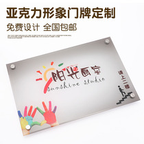 Company House sign acrylic billboard display card door logo sign nameplate production custom plaque