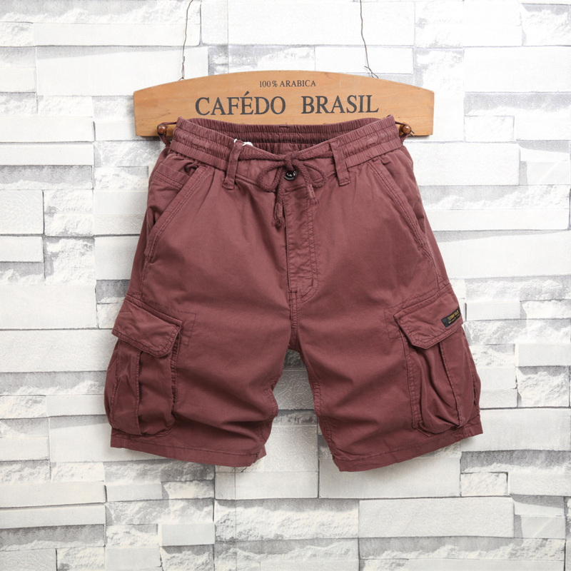 Summer Loose-Fitting Workwear Denim Shorts with Large Pockets and Drawstring, New 2026 Men's Casual Versatile Knee-Length Shorts
