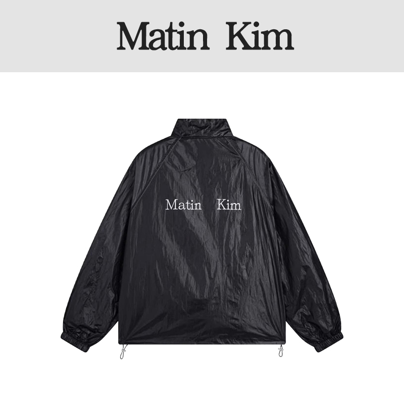 [Official Genuine Product] Korean Matin Kim Glossy Loose Jacket Windbreaker Drawstring Jacket Sun Protection Jacket