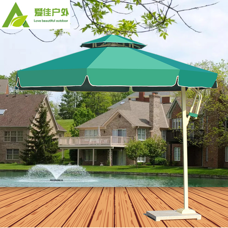 Outdoor sunshade sunshade big umbrella outdoor stall courtyard umbrella outdoor balcony sunscreen folding canopy sunshade