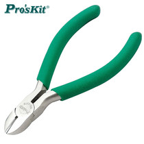 Taiwan Baogong 1PK-037S non-slip green handle titanium diagonal pliers oblique nose pliers offset pliers