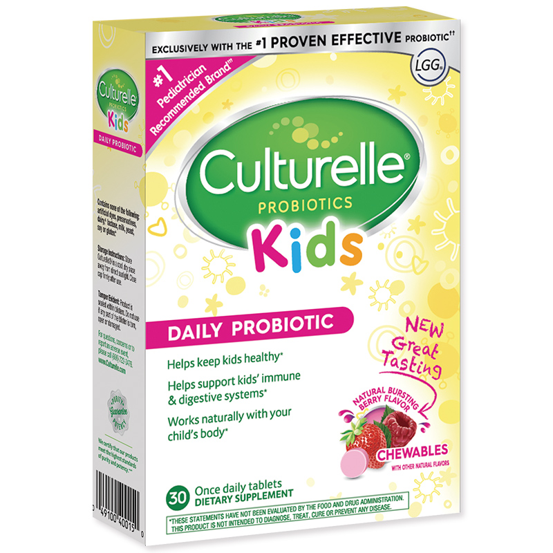 culturelle 美国康萃乐益生菌儿童调理肠胃3-12岁婴儿宝宝咀嚼片