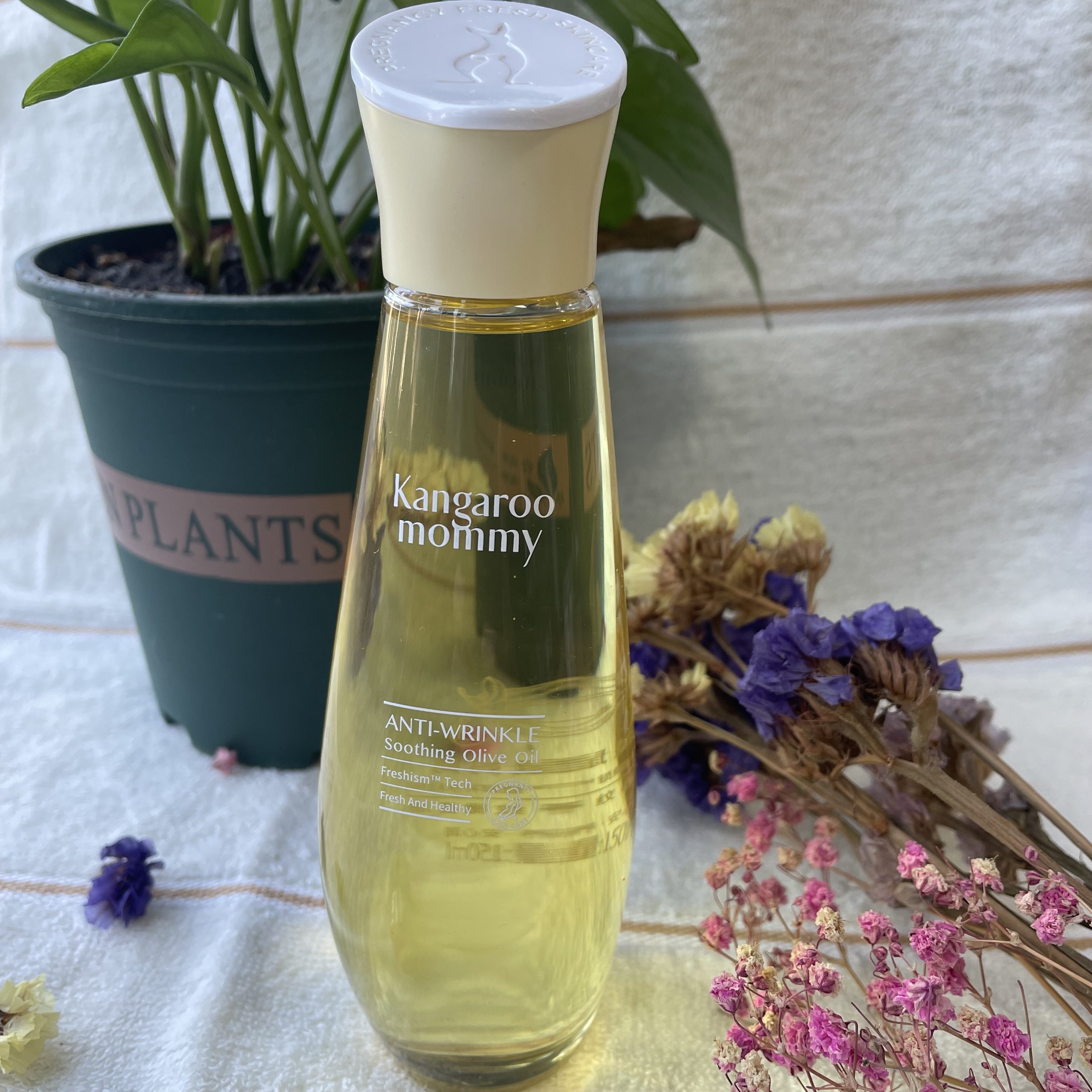 Kangaroo Mom Pregnant Woman Olive Oil Skin-care Products Pregnancy Grain Postnatal Care Play Down Prevention