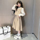 Girls' autumn dress children's skirt autumn 2022 new net red foreign style big children's fake two-piece princess dress