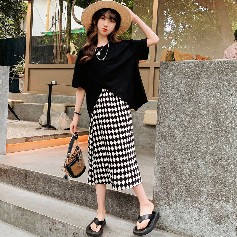 Girls dress summer 2023 new gas fashionable children's Summer Princess dress in the big children's senior dress