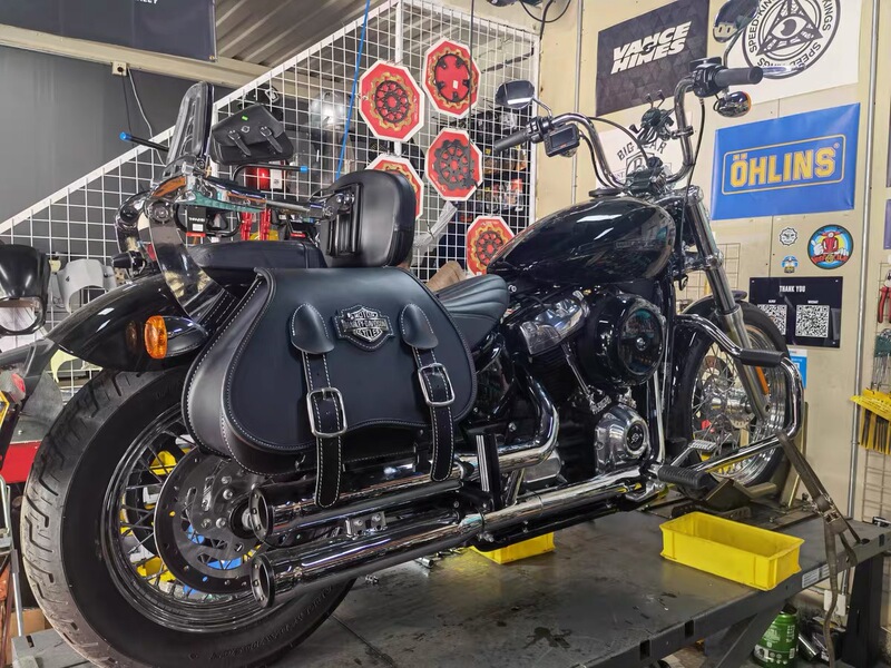 Harley 750 Softail Streetfighter Road King Standard Side Bags Side-Mounted Bags Retro Riding Gear Side Bags