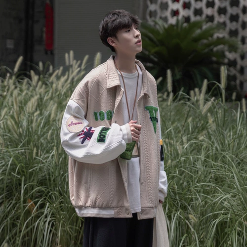 Tide, бейсбольная форма, мужская осенняя куртка для влюбленных, подходит для подростков, оверсайз